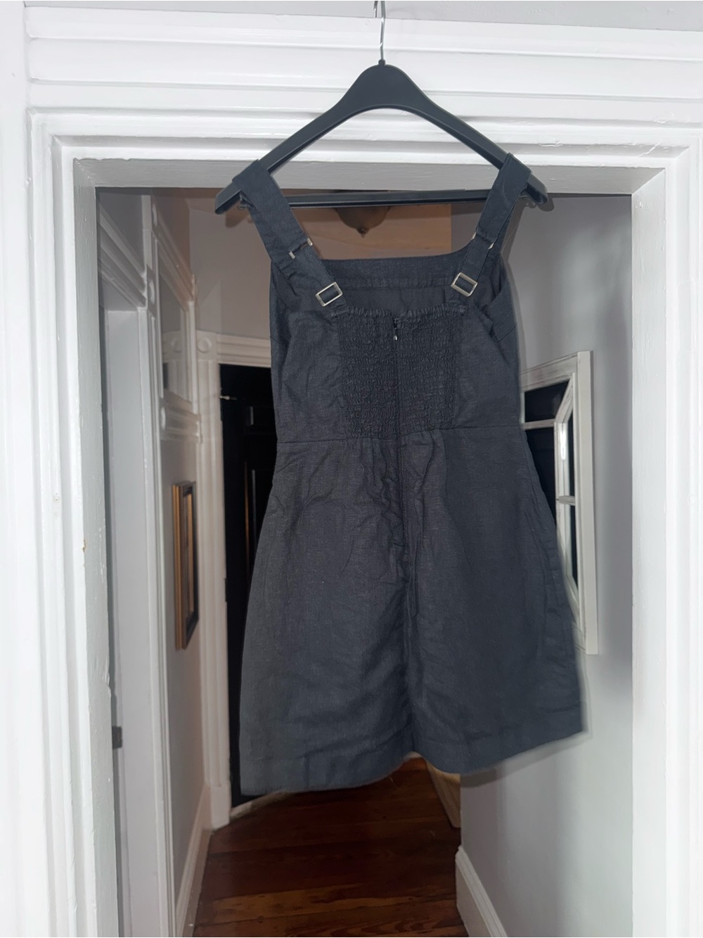 Abercrombie & Fitch Black Mini Pinafore Dress - Picture 2 of 2